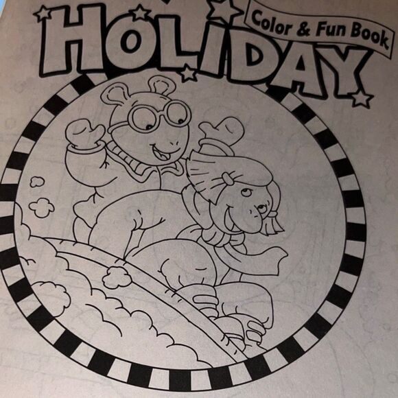 NEW 2003 Arthur Holiday Coloring Book Unused - Picture 2 of 3